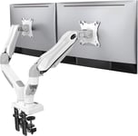 HUANUO Dual Monitor Arm Desk Mount for 13 to 30 Inch Screens, Dual Monitor Stand