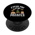 J'Peux Pas J'Ai Patates Jardinier Drôle Pommes De Terre PopSockets PopGrip Adhésif