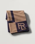 Ralph Lauren Home Northam RL Graphic Colour Block Wool Throw Camel/Nav