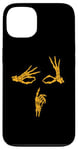 iPhone 13 University Varsity-Gold Skeleton Shh Say Less Varsity-Gold Case