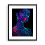 Affiche Poster 40x50cm Tableaux Image Femme Ultraviolet Paillettes Wall Art