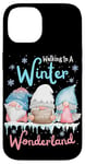 iPhone 14 Walking In A Winter Wonderland Three Gnome Funny Christmas Case