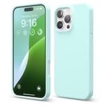 elago Compatible with iPhone 16 Pro Max Case, Premium Liquid Silicone Case, Full Body Protective Cover, Shockproof, Slim Phone Case, Anti-Scratch Soft Microfiber Lining, 6.9 inch (Aqua Sky)