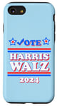 Coque pour iPhone SE (2020) / 7 / 8 Harris Tim Walz Président des élections 2024 Démocrates patriotiques