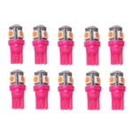 T10 w5w Pink / Rosa Led med 5st 5050SMD chip 12v DC 10-pack