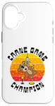 Coque pour iPhone 16 Plus Champion du jeu de grue drôle