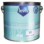 Levis - Ambiance Lak Mat Peinture Laque Alkyde - Bois pvc & Métaux - Intérieur Finition: Mat - Couleur: Blanc - Conditionnement: 2.5L