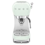 Smeg CF02PGUK Espresso Coffee Machine - Pastel Green