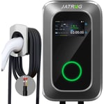 Jatrhg - S1 Borne de Recharge pour Véhicule Électrique 22kW 8M 32A Triphasé - Station de Charge Type 2 iec 62196-2 - Chargeur Rapide ev Wallbox