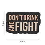 101 INC PVC Patch - Don't Drink (Färg: Svart)