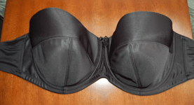 Panache Evie Strapless Bra Black UK 28GG EUR 60GG BNWT