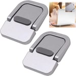 Mini support pour ordinateur,2 pièces Support Pliable Ordinateur Invisible,Support de Tablette pour Clavier,rehausseurs de Clavier,Support Ergonomique et léger pour Ordinateur Portable(argent)