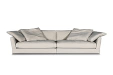 Sleepo - Holly 4-sits Soffa Sammet Greige 296cm