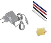 Chargeur secteur pour Nintendo 3DS + 4 stylet 3DS + protection écran 3 DS - Straße Game ®