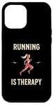 Coque pour iPhone 12 Pro Max Running Therapy Pantalon de course à pied pour femme