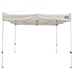 Tonnelle Aktive Pliable Hauteur réglable Acier Polyester 420D Oxford Blanc 300 x 320 x 300 cm