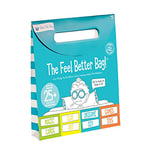 Feel Better Bag: Get Well Soon Kids Gifts Basket, 25+ Fun Activities, Playing Cards, Origami, Games, Clay Art, Magic Tricks - Great Gift for Kids After Surgery Ages 4+