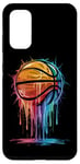 Coque pour Galaxy S20 Coloré Joueur de Basket Panier Panier