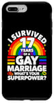 iPhone 7 Plus/8 Plus 17th Wedding Anniversary 17 Years Gay Marriage Husband Case