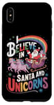 iPhone XS Max Christmas Unicorn Lover I Believe In Santa And Unicorns Case