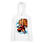 Sweat À Capuche Sangoku Super Saiyan Mode 3 Goku Kameha Dragon Ball Z Manga Dbz Tissu Leger Polyester