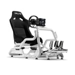 Cockpit professionnel - OPLITE - GTR S8 Infinity Force - Blanc - Acier carbone - Réglable en hauteur