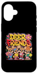 Coque pour iPhone 16 Design Deer Friends Kids – Animaux adorables