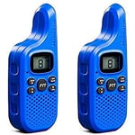 Midland C1425 XT5 Talkie-walkie Radio Two Way pour Les familles 38 tonalités CTCSS, Communication Half-Duplex, Emission Longue portée de 4 km, Couleur Bleue - 2 Talkie-walkie