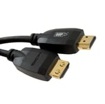 SCP HDMI Premium HEC -  4,6 m Install HDMI kabel m/Ethernet Sort 4K