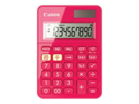 Canon LS-100KB - Calculatrice de bureau - 10 chiffres - panneau solaire, pile - rose