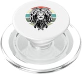 Lion dreadlock mane majestic animal creative powerful strong PopSockets PopGrip for MagSafe