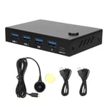 2-ports HDMI KVM-switch Ljud- och videoadapter HUB/HDMI/KVM-switchbox för mus/tangentbord