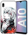 Coque pour Samsung Galaxy A10 Manga Kaneki - Blanc