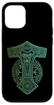 Coque pour iPhone 12/12 Pro Marteau de Thor Mjölnir Odin Vegvisir Runes Viking