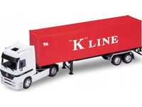 *Welly Auto Metal, 1:32 Mercedes Su Trailer,Kart