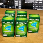 🟢 Nicorette Gum Original Flavour Nicotine 4mg Stop Smoking Aid 105 Pieces