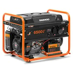 Daewoo GDA 7500E Générateur de moteur 6500 W 30 L Essence Orange Noir