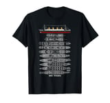 Titanic Sinking Boat Ship Hit Iceberg in 1912 Memorabilia T-Shirt