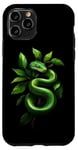 Coque pour iPhone 11 Pro Amoureux Drôles De Python D'arbre Vert, Serpents, Reptiles