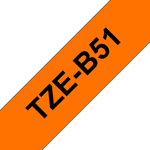 BROTHER TZB51 24 BLACK ON ORANGE (TZEB51)