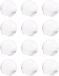 Lot de 12 mini boutons sphériques en acrylique sans perçage pour tiroir de commode, armoire, boîte cadeau (20 mm de diamètre)