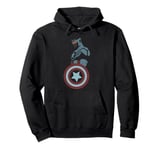 Marvel Avengers Sam Wilson Captain America Portrait Sweat à Capuche