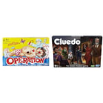 Hasbro Gaming Classic Operation Game, Electronic Board Game with Cards, Indoor Game & Cluedo Board Game, Reimagined Cluedo Game for 2-6 Players, Mystery Games