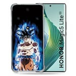 Cokitec Coque Renforcée pour Honor Magic 5 Lite Manga Dragon Ball Sangoku Noir