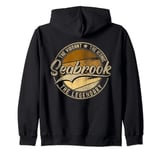 Seabrook NH | New Hampshire | Vintage Distressed Zip Hoodie