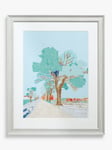 John Lewis EL Cacho 'Calm & Pure' Framed Print & Mount, 55 x 45cm, Blue/Multi
