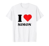 I Love Simon I Heart Simon Name Y2k Valentines Day T-Shirt