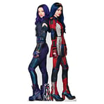 SC1564 Star Cutouts Mal and Evie Descendants 3 l Cardboard Cutout l Gift Part Decoration l Official Descendants Merchandise Party Supplies