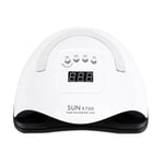 180W Nageltorkare, UV LED - Nagellamp, Bärbar Nagelverktyg med 4 Timrar, Smart Sensor, LCD Digital Display, 57 LED-pärlor, Snabbtorkande Lampa