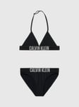 Calvin Klein Kids' Logo Triangle Bikini Set, Pvh Black